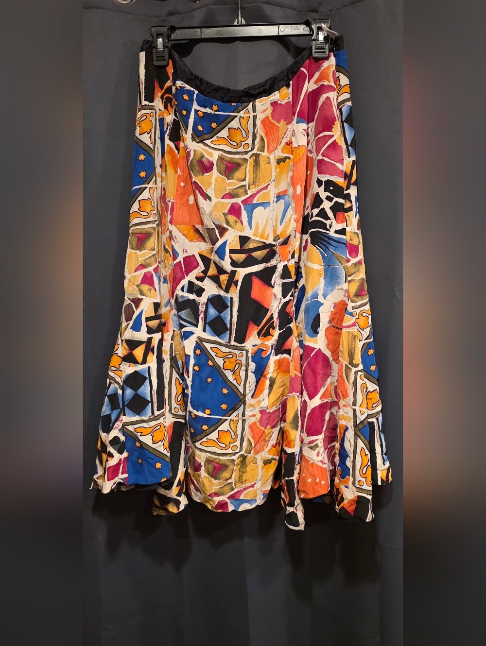 Peter Nygard Multicolor Silk A-Line Flare Skirt 12
